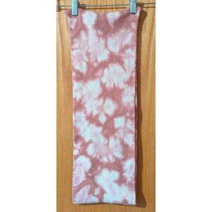Britt's Knits Mantra mauve tie dye infinity scarf